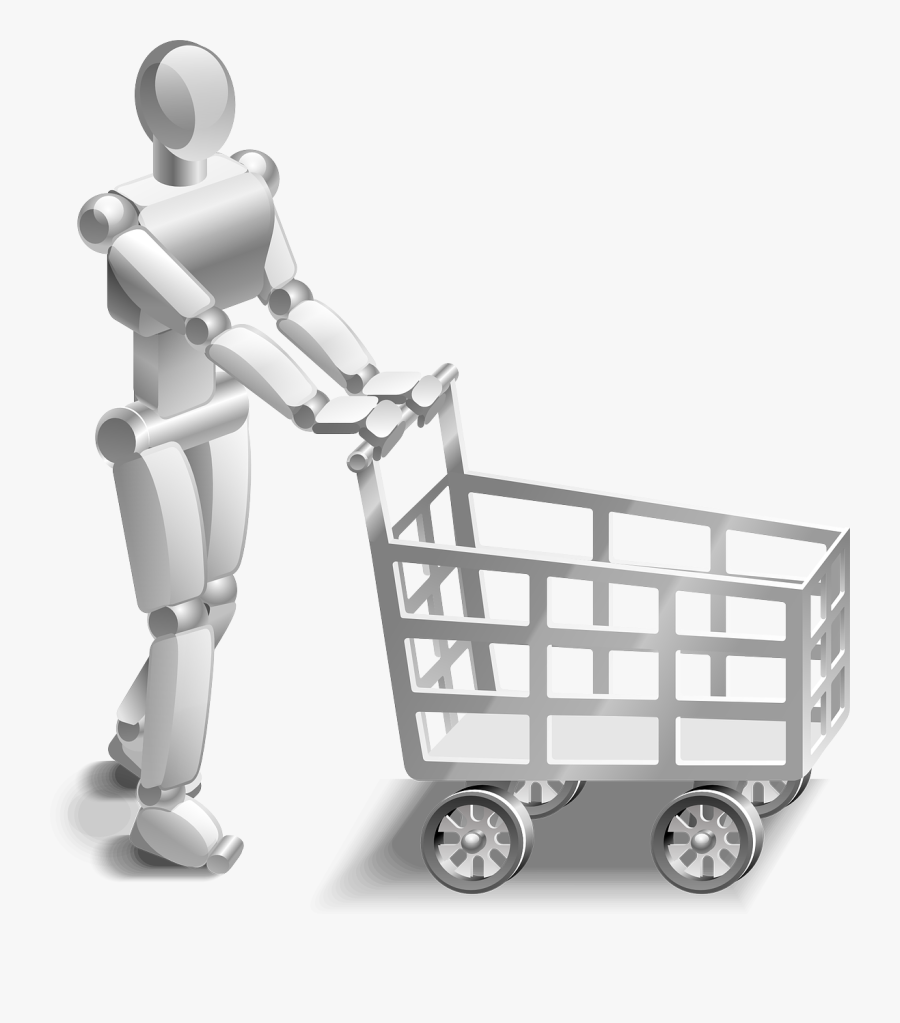 Shopping Cart Shopping Cart Free Picture - Artificial Intelligence In Online Shopping, Transparent Clipart