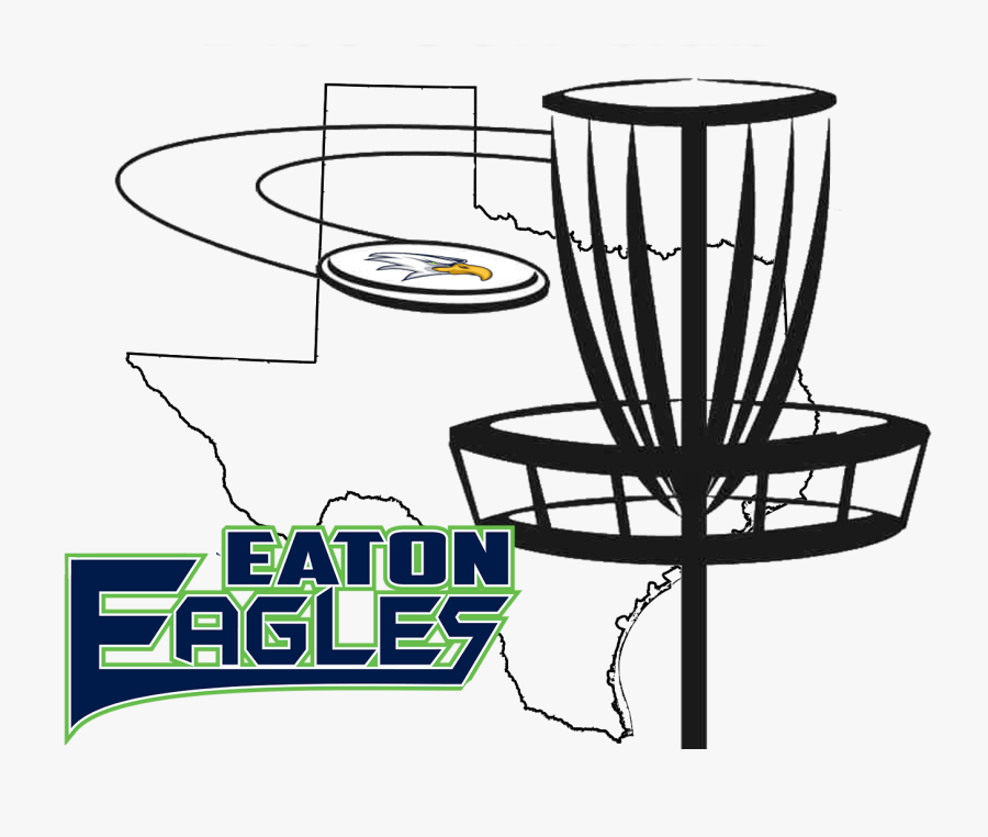 Eaton Disc Golf Club Logo - Clip Art Disc Golf Basket, Transparent Clipart