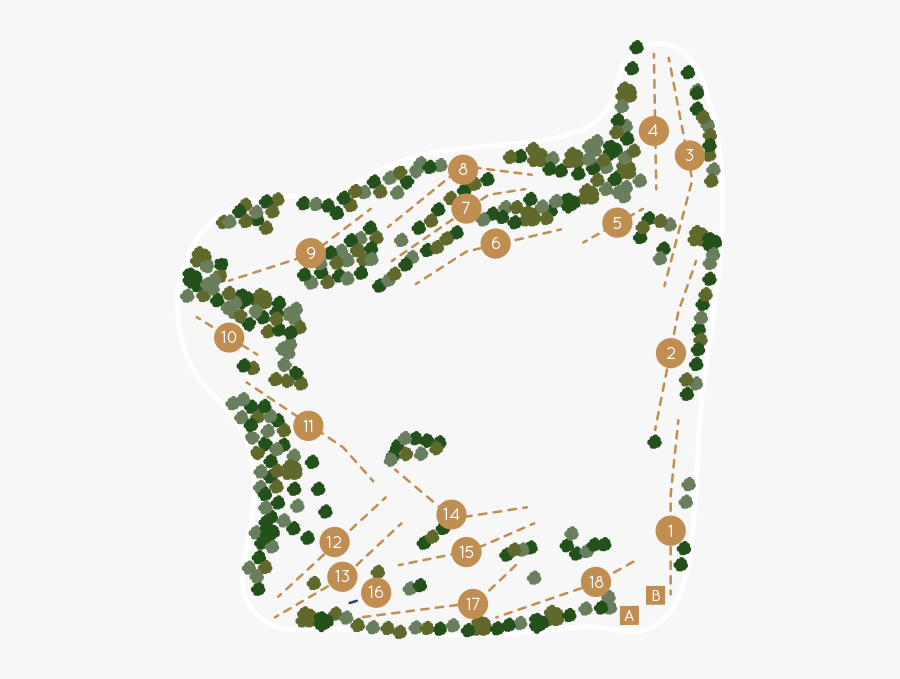 Transparent Crossed Golf Clubs Png - Formby Hall Golf Course Map, Transparent Clipart