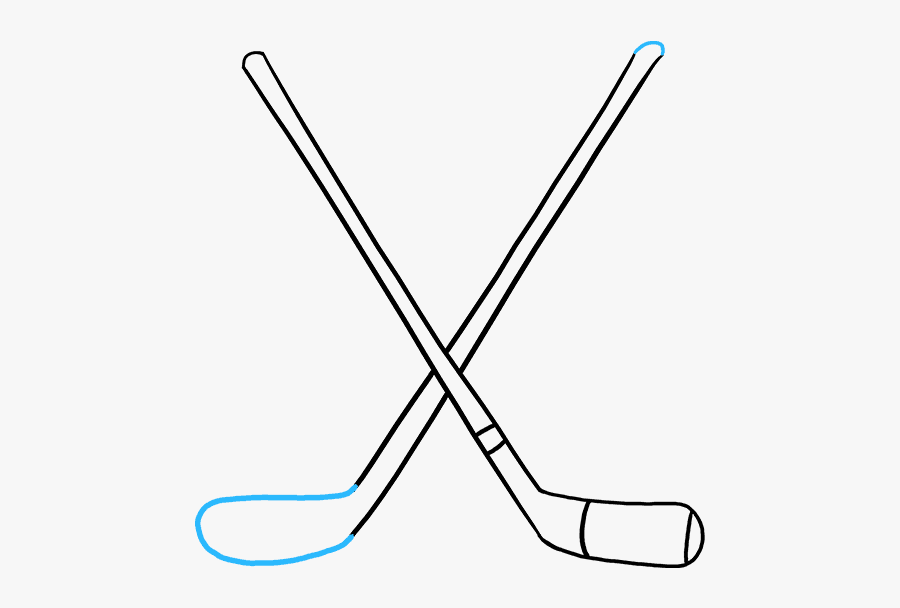 How To Draw Hockey Sticks, Transparent Clipart