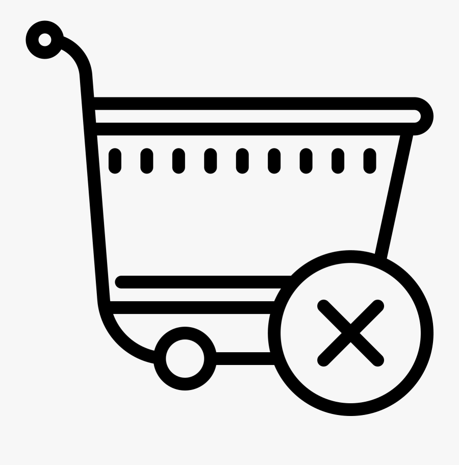 Cart-empty - Clip Art Shopping Trolley, Transparent Clipart