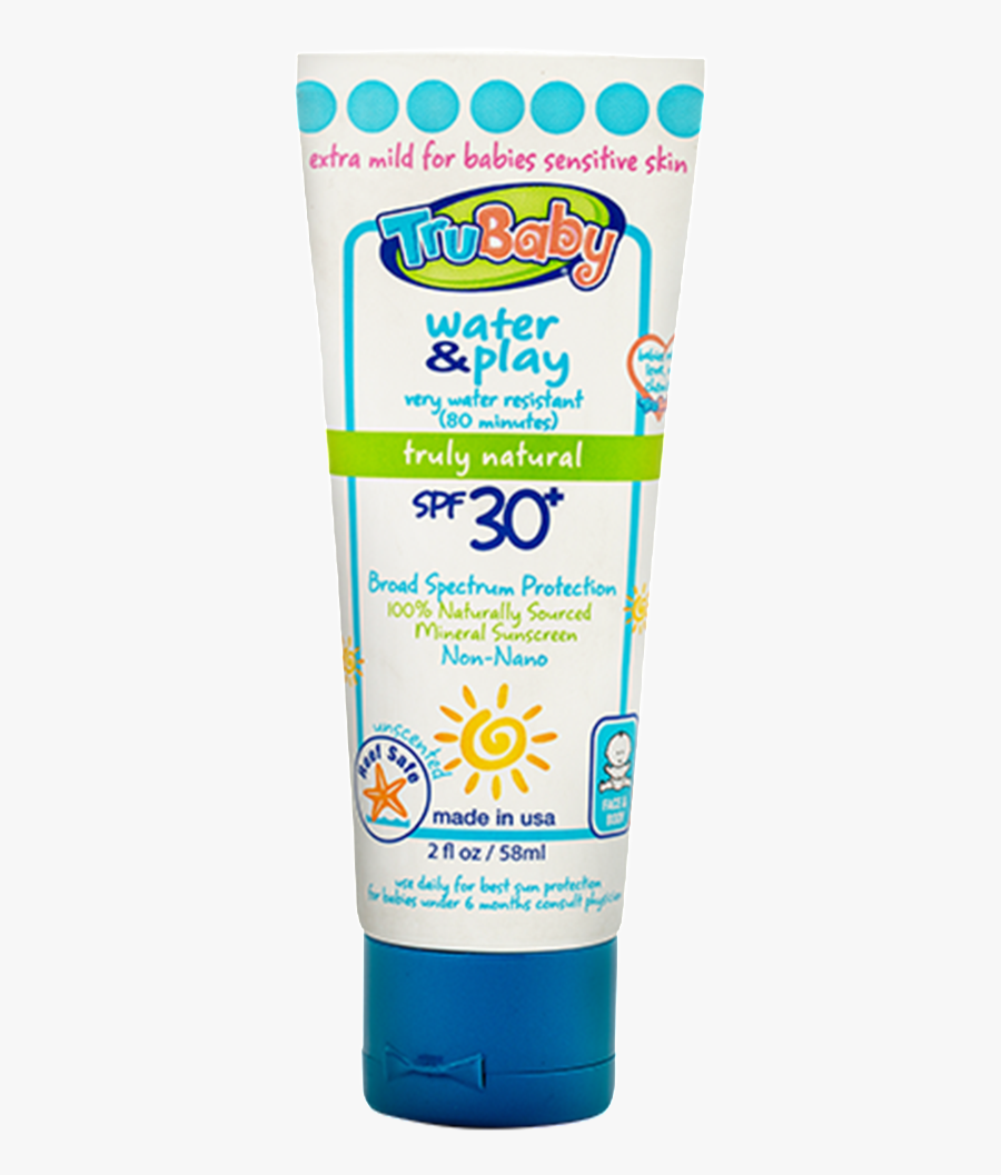Transparent Sunscreen Clipart , Png Download - Trubaby Water & Play Sunscreen Spf 30+, Transparent Clipart