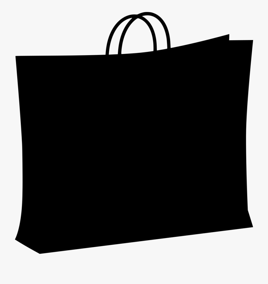Shopping Cart Silhouette - Shopping Bag Vector Png, Transparent Clipart