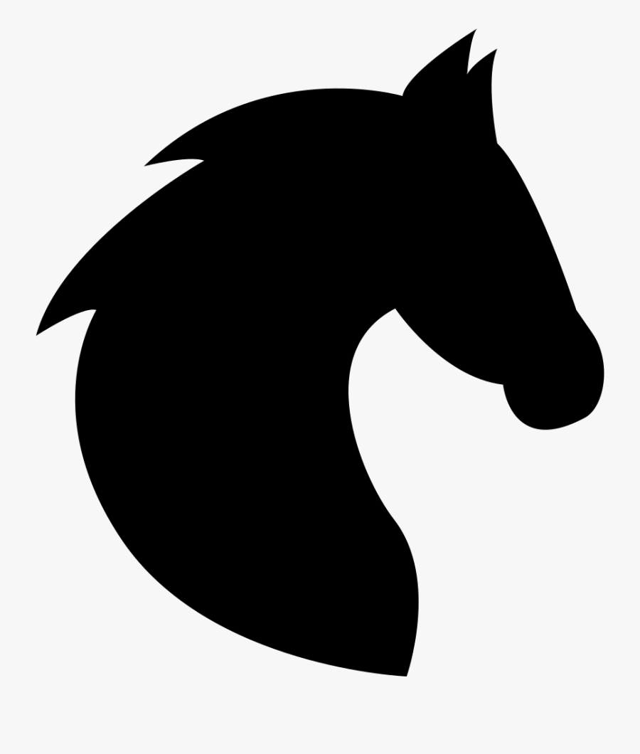 Transparent Horse Head Clipart - Horse Head Silhouette, Transparent Clipart