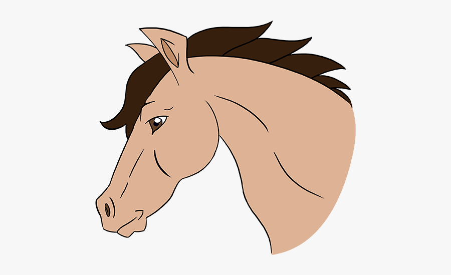 Cartoon Horse Head Drawing, Transparent Clipart
