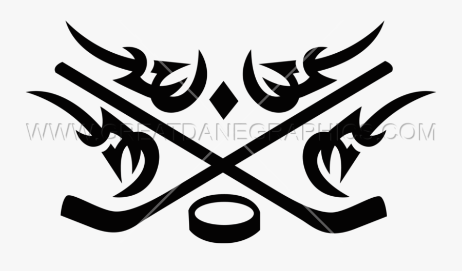 Tribal Hockey Sticks Crest, Transparent Clipart