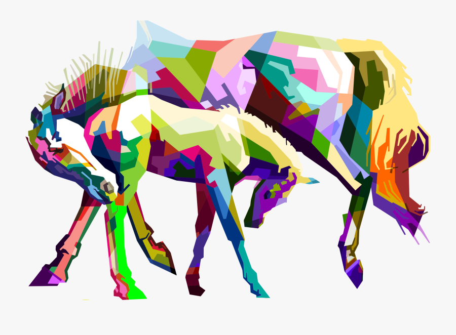 Visual Arts,horse,art - Caballo En Pop Art, Transparent Clipart