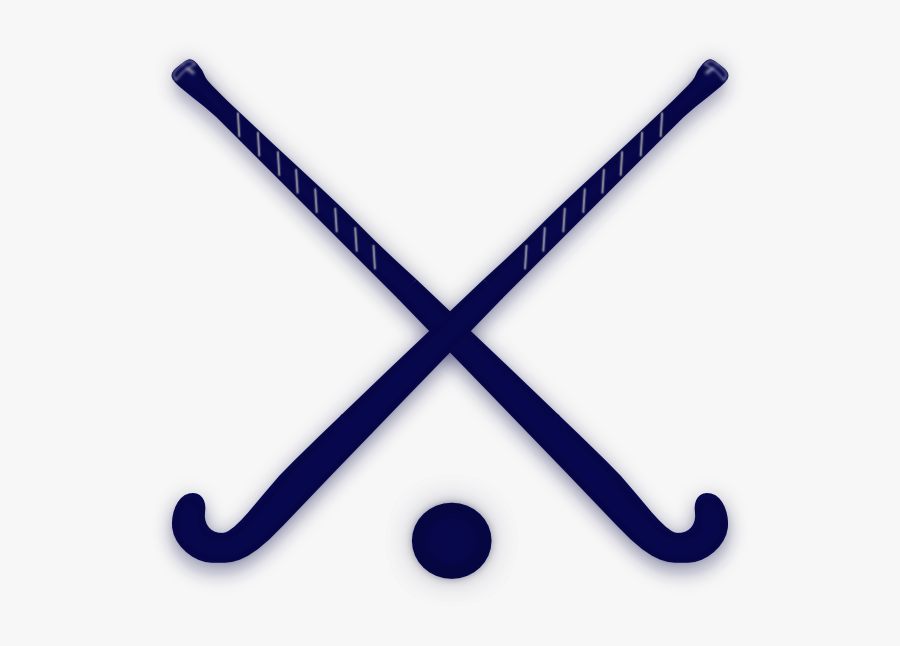 Navy Crossed Field Hockey Sticks Clip Art At Clker - Red Field Hockey Stick, Transparent Clipart