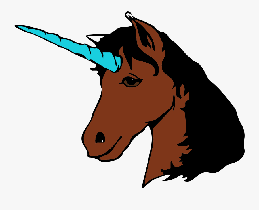 Unicorn Horse Head Svg Clipart , Png Download - Cartoon Horse Head Side View, Transparent Clipart