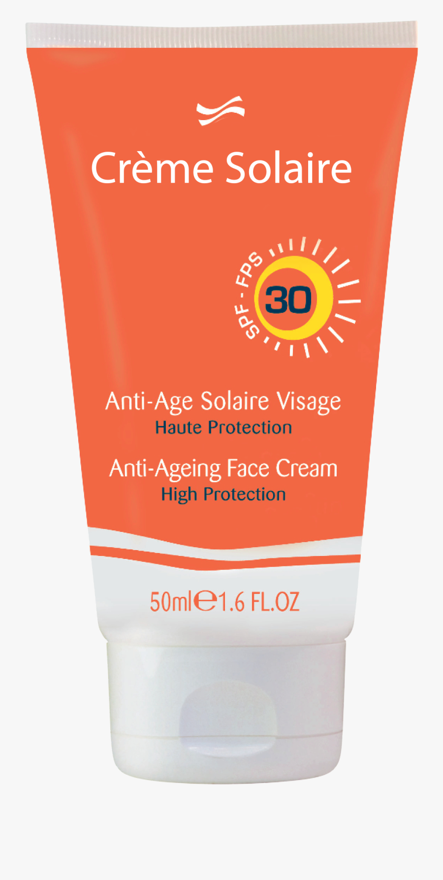 Anti Age Visage Free - Creme Solaire Clip Art, Transparent Clipart