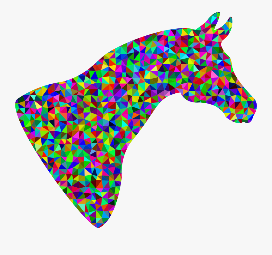 Horse Clipart Horse Head - Clip Art Mustache Color, Transparent Clipart