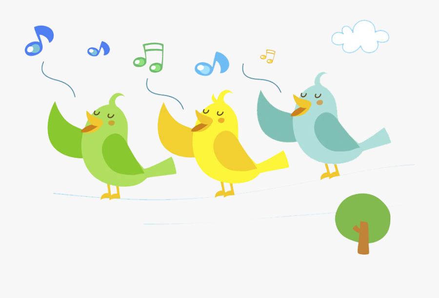 Clip Art Birds Singing Clipart - Birds Singing Transparent Background Clipart, Transparent Clipart