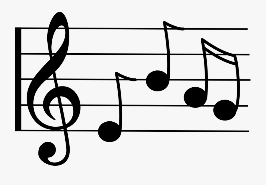 Jpg Freeuse Library Clipart Music Notes - Treble Clef, Transparent Clipart