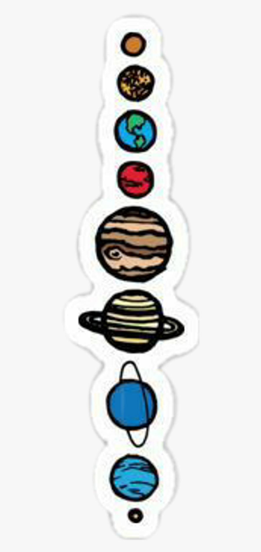Sticker Planets Clipart , Png Download - Planet Stickers Black And White, Transparent Clipart