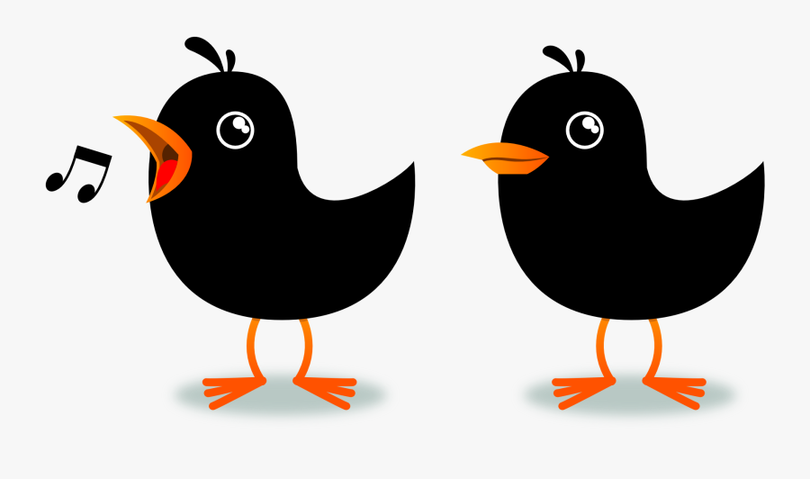 Transparent Bird Transparent Png - Singing Bird No Background, Transparent Clipart