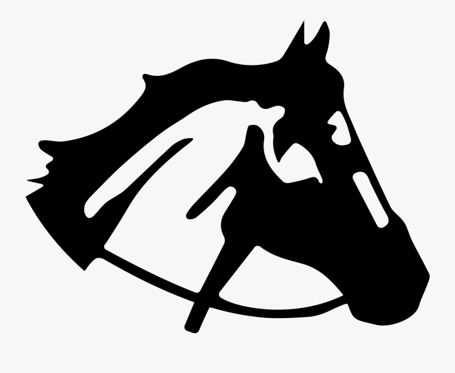 Horse Head Right Side View Silhouette Comments Cabea- - Cabeça De Cavalo Png, Transparent Clipart