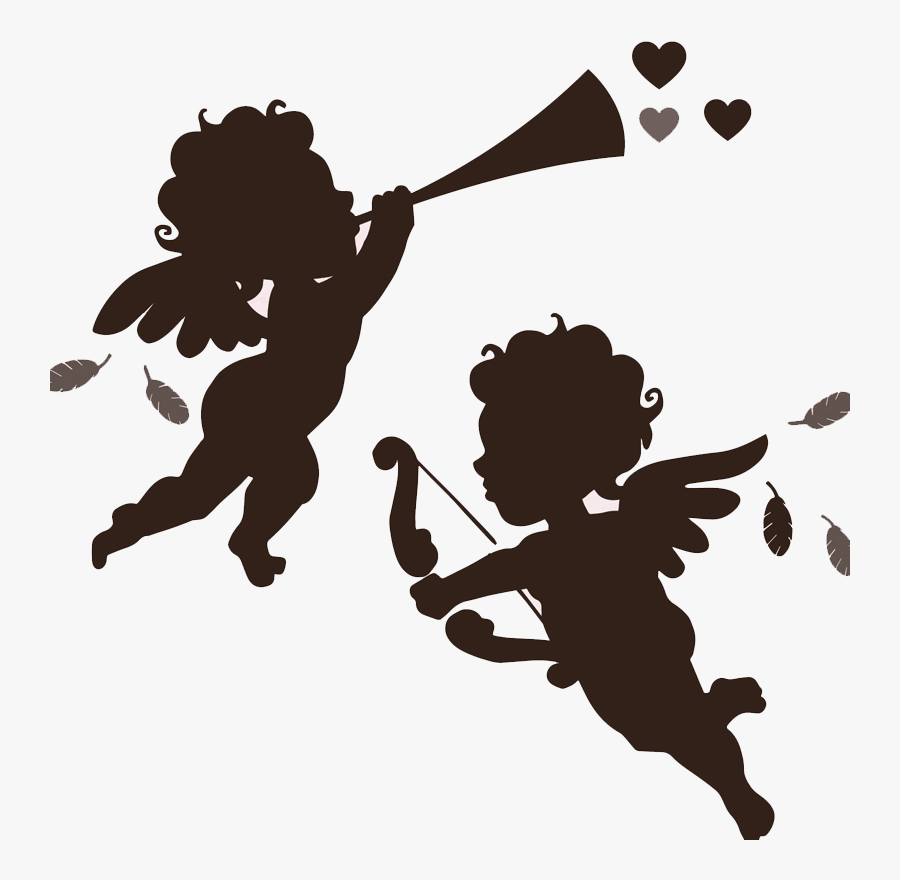 Transparent To Sing Clipart - Angel Vector Silhouette, Transparent Clipart