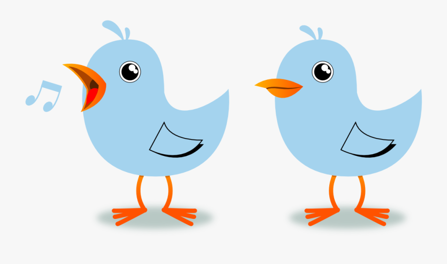 Clip Art Twitter Musical Light Sky - Bird Singing Clipart Png, Transparent Clipart
