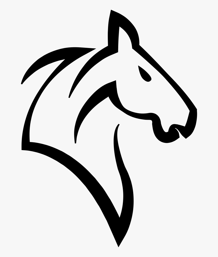 Horse Head Mask Clip Art Knight Thoroughbred Chess - Horse Head Outline Png, Transparent Clipart