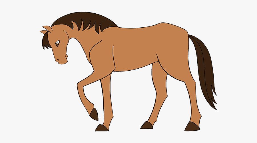 Horse Drawing At Getdrawings - Easy Step By Step Horse, Transparent Clipart