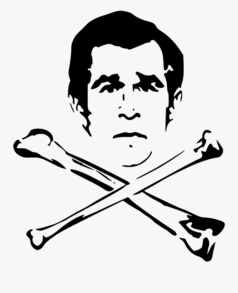 Bush And Bones - George Bush Clipart, Transparent Clipart