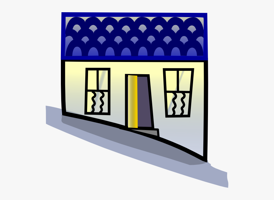 Home On A Hill Svg Clip Arts - House, Transparent Clipart