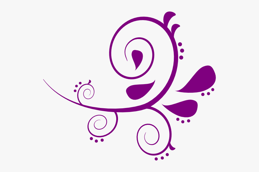 Swirl Bush Clip Art Vector Clip Art Online Royalty - Design Swirl Transparent Png, Transparent Clipart