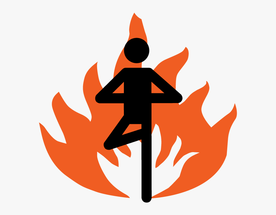 Look For Flames To See The Intensity Of The Class - East Lansing Hot Yoga, Transparent Clipart