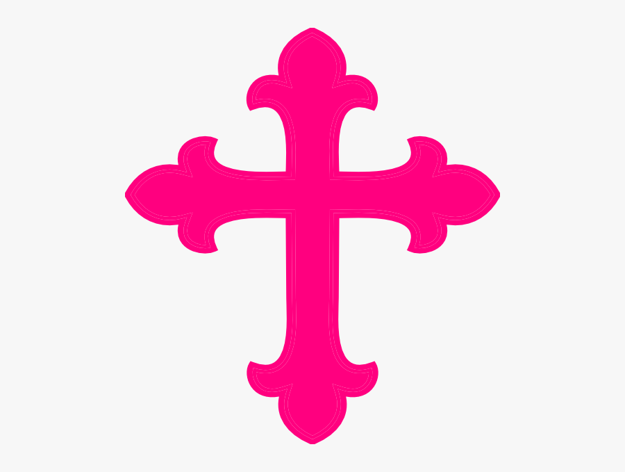 Cross Cliparts - Pink Cross, Transparent Clipart