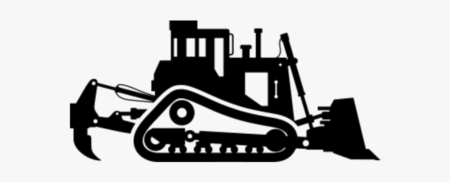 Caterpillar D9 Komatsu Limited Heavy Machinery Bulldozer - Caterpillar Dozer Silhouette, Transparent Clipart