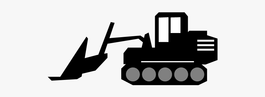 Heavy Machinery - Bulldozer, Transparent Clipart