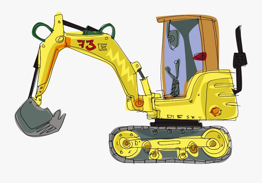 Cliparts For Free - Excavator, Transparent Clipart