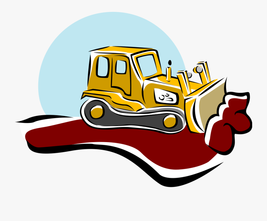 Cartoon Clipart Bulldozer, Transparent Clipart