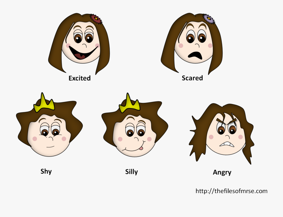 Girls Feeling Cards - Feeling Clipart Face, Transparent Clipart