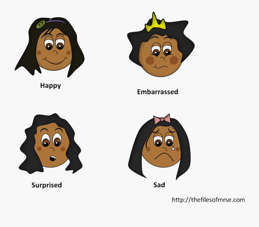 Transparent Emotion Clipart - Cartoon Images Of Emotions With Name, Transparent Clipart