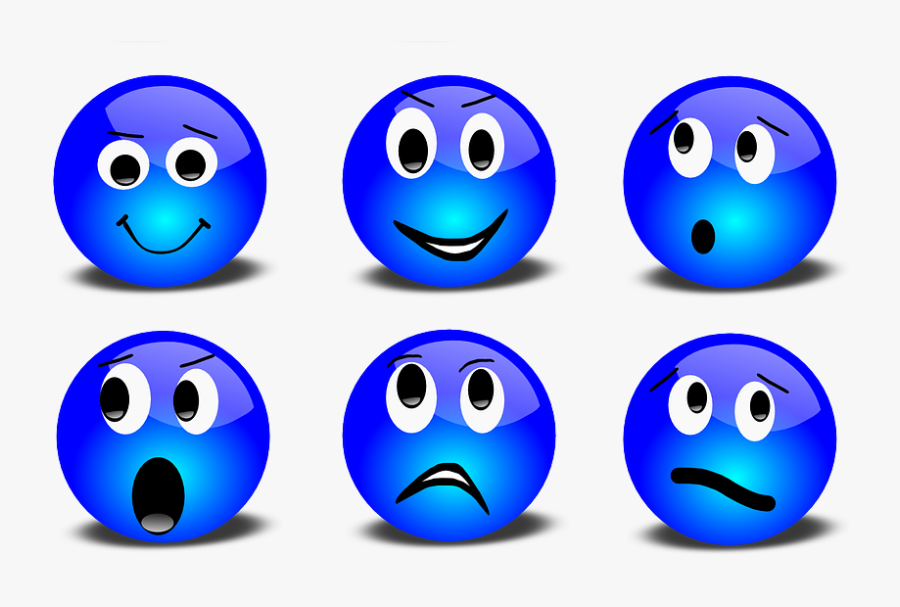 Emotional Clipart Inside Out - Blue Emoji Happy, Transparent Clipart