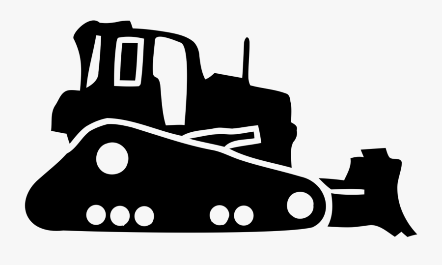 Bulldozer Architectural Engineering Excavator Heavy - Bulldozer Icon Png, Transparent Clipart