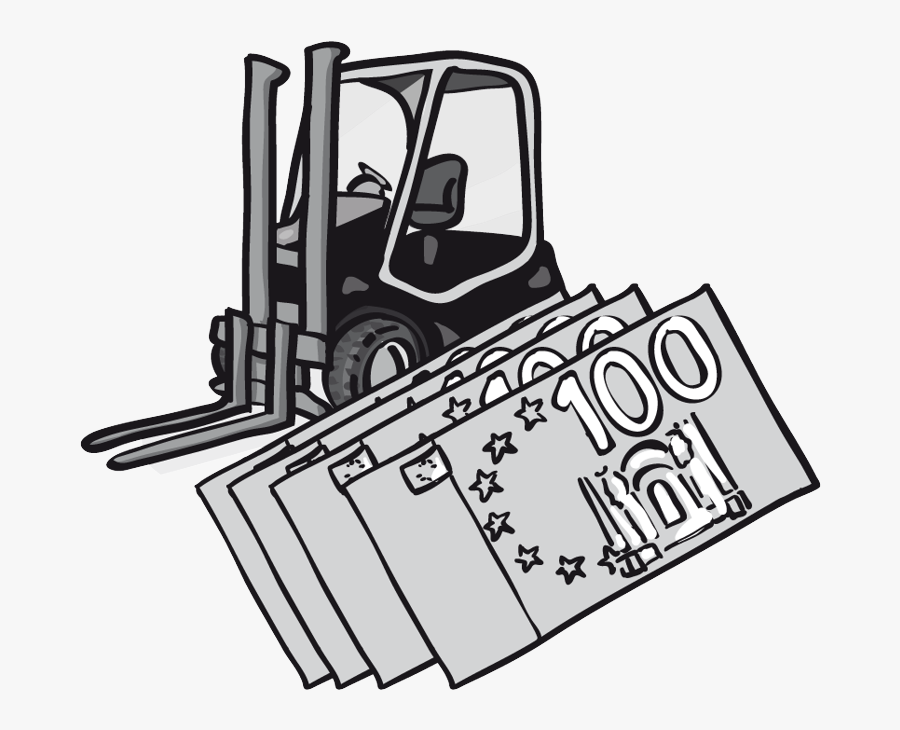 Purchasing Clipart , Png Download - Forklift Cartoon, Transparent Clipart