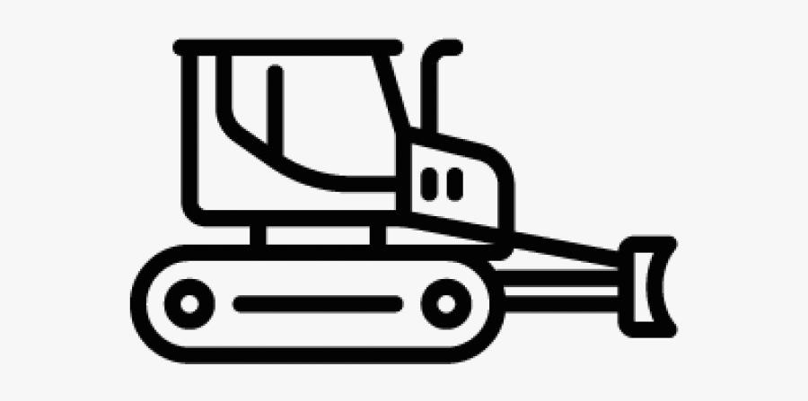 Dozer Clipart - Bulldozer Clipart Black And White, Transparent Clipart