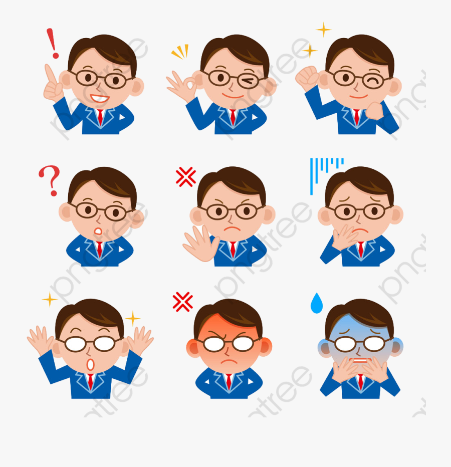 Emotions Clipart Boy - Emociones Niños Png, Transparent Clipart