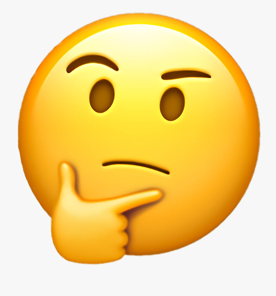 #think #thinking #emoji #emotions #ksenia0214 #эмоджи - Thinking Face Emoji Apple, Transparent Clipart