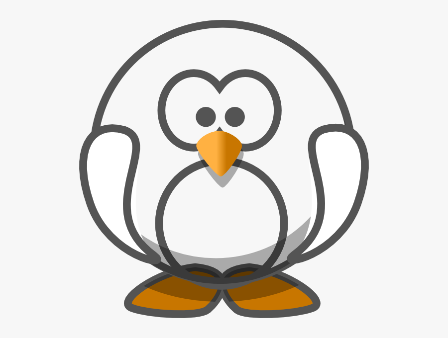 Transparent White Penguin Clip Art At Clker - Transparent Clipart, Transparent Clipart