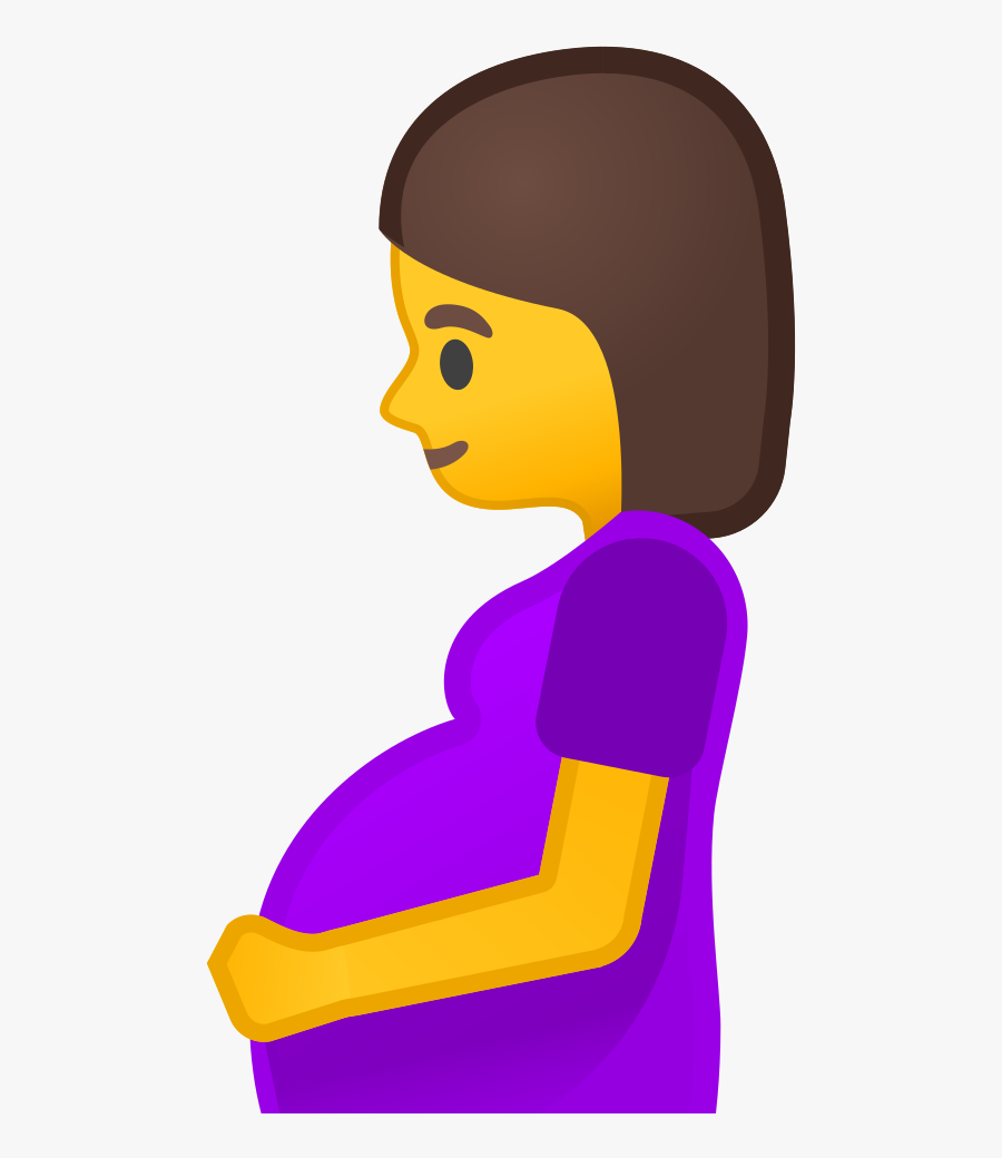 Pregnant Woman Icon Png, Transparent Clipart