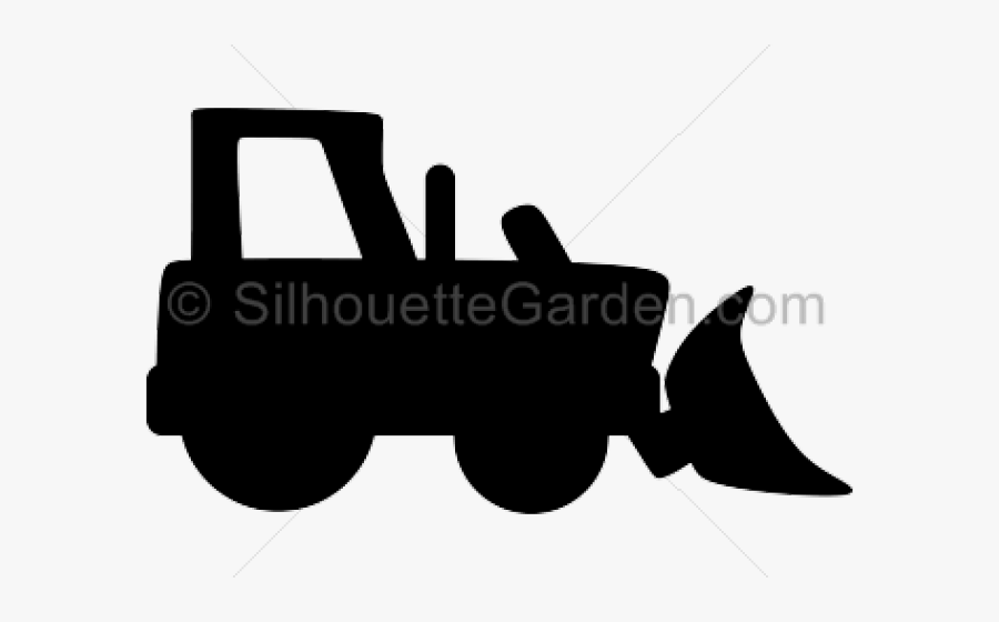 Simple Clipart Bulldozer - Illustration, Transparent Clipart