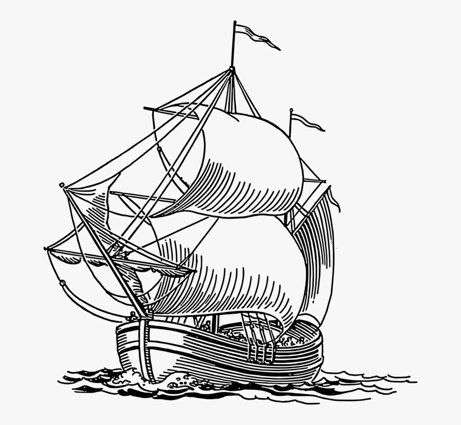 Free Vector Dogger Clip Art - Sea Ship Drawing Png, Transparent Clipart