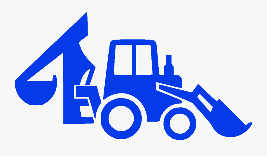 Rudhil Construction - Free Backhoe Clipart Black And White, Transparent Clipart