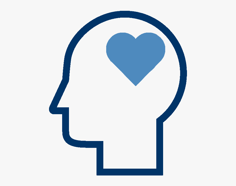 Emotions Icon Head With A Heart Inside Clipart , Png - Heart, Transparent Clipart