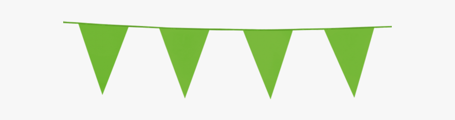 Bunting Pe 10m - Green Bunting Flag Transparent, Transparent Clipart