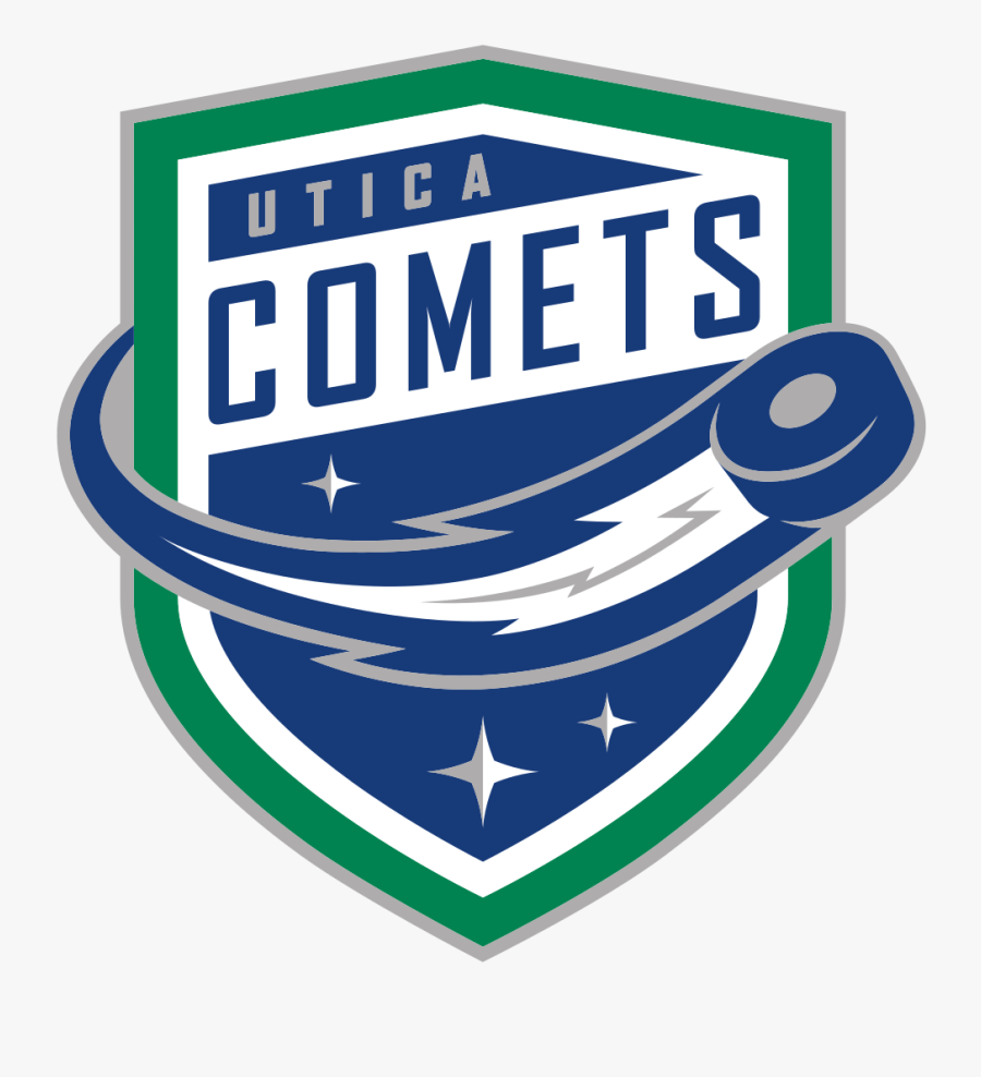 Comet Clipart Transparent Background - Utica Comets Hockey Logo, Transparent Clipart