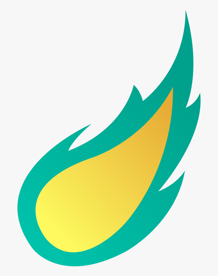 Cyan Comet"s Cutie Mark By Albsi - Mlp Speed Cutie Mark, Transparent Clipart